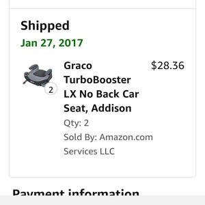 Graco booster seat